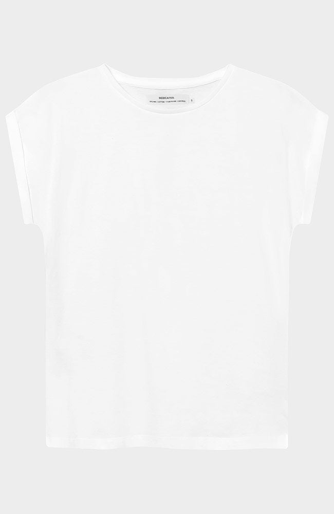 Dedicated Visby base white t-shirt organic cotton women's | Sophie Stone