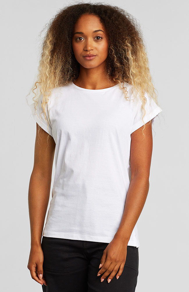 Dedicated Visby base white t-shirt organic cotton women's | Sophie Stone