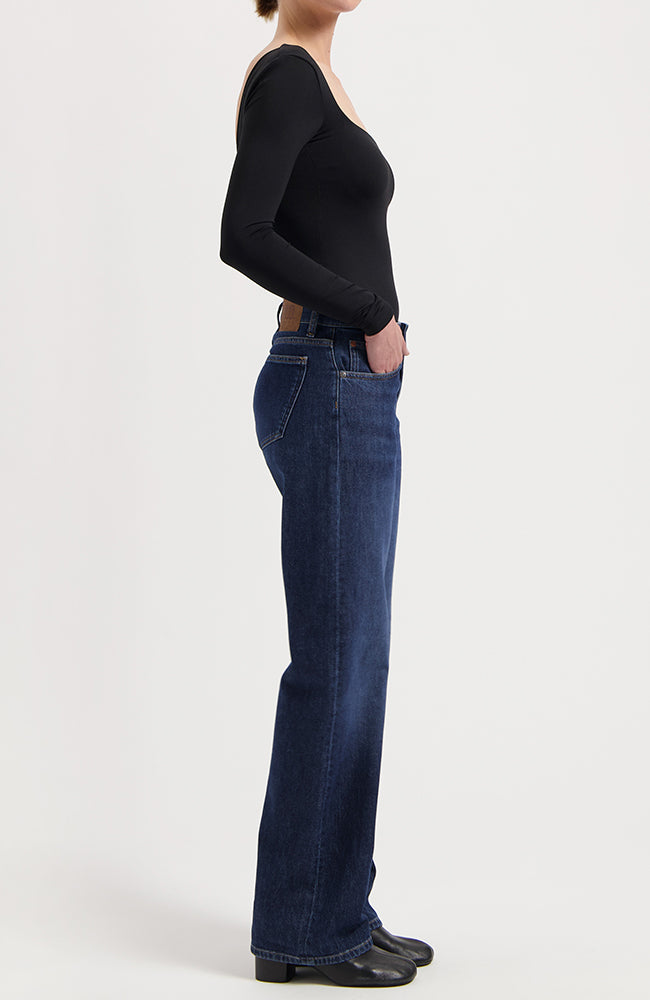 MUD jeans Carry Mid Straight jeans faded vintage van o.a. biologisch katoen vrouw | Sophie Stone