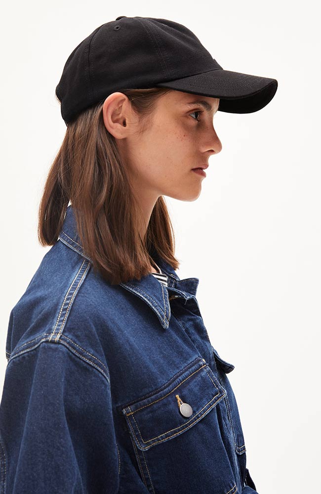 ARMEDANGELS Yenaas Mütze schwarz Bio-Baumwolle | Sophie Stone