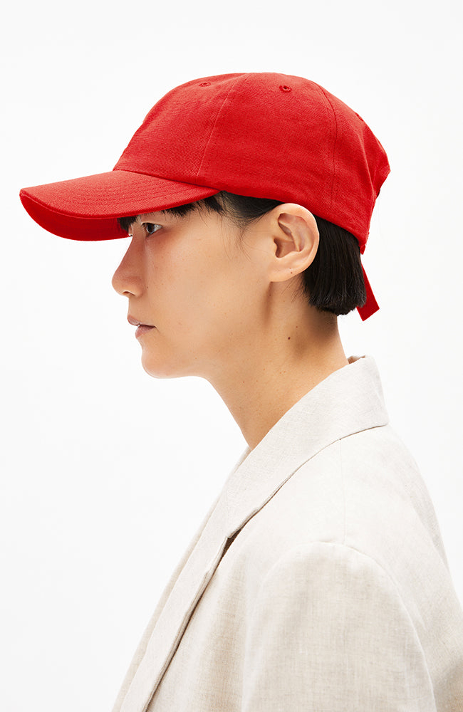 ARMEDANGELS Yenaas bold coral blush organic cotton unisex | Sophie Stone