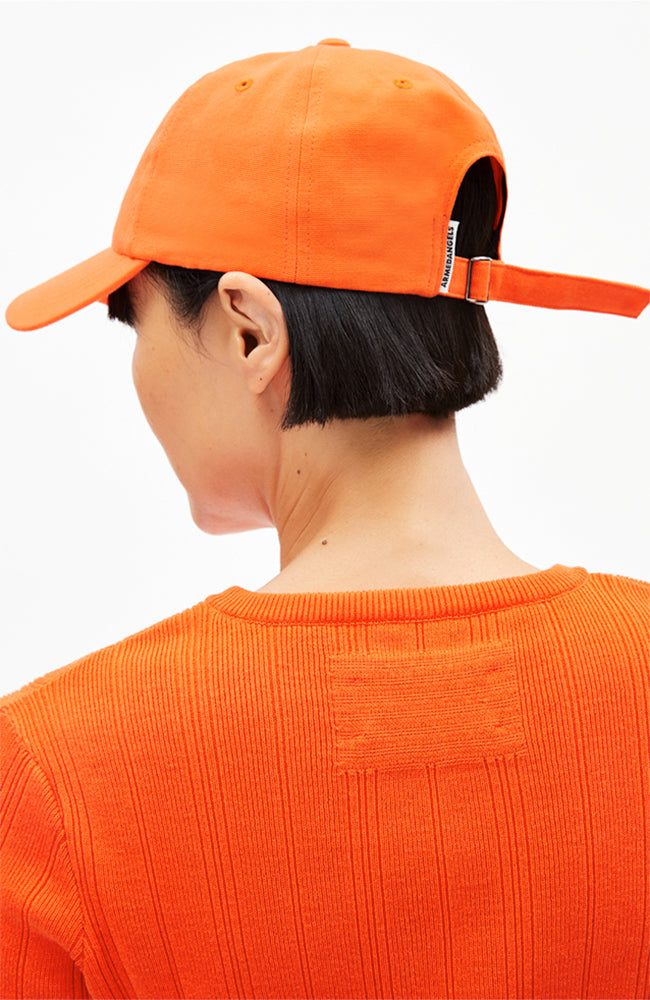 ARMEDANGELS Yenaas Kappe Sonnenuntergang Orange Bio-Baumwolle Unisex | Sophie Stone