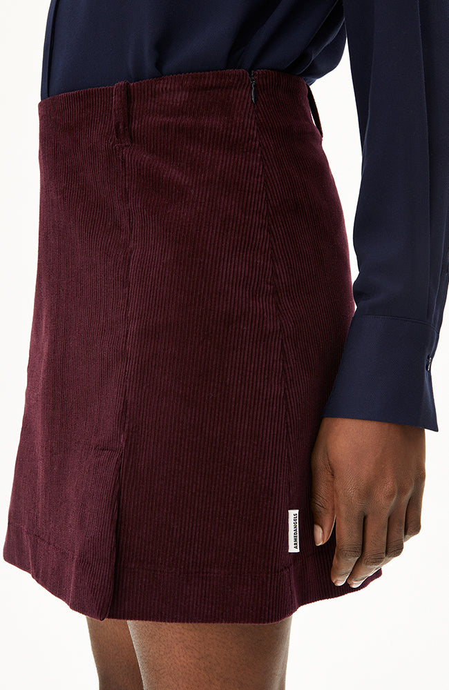 ARMEDANGELS Zalaiaa rokje cranberry bio katoen vrouw | Sophie Stone