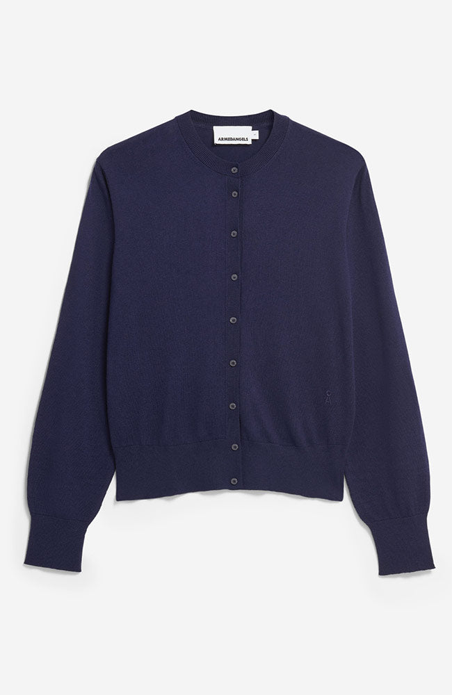 ARMEDANGELS blauw vest van o.a. TENCEL voor dames | Sophie Stone