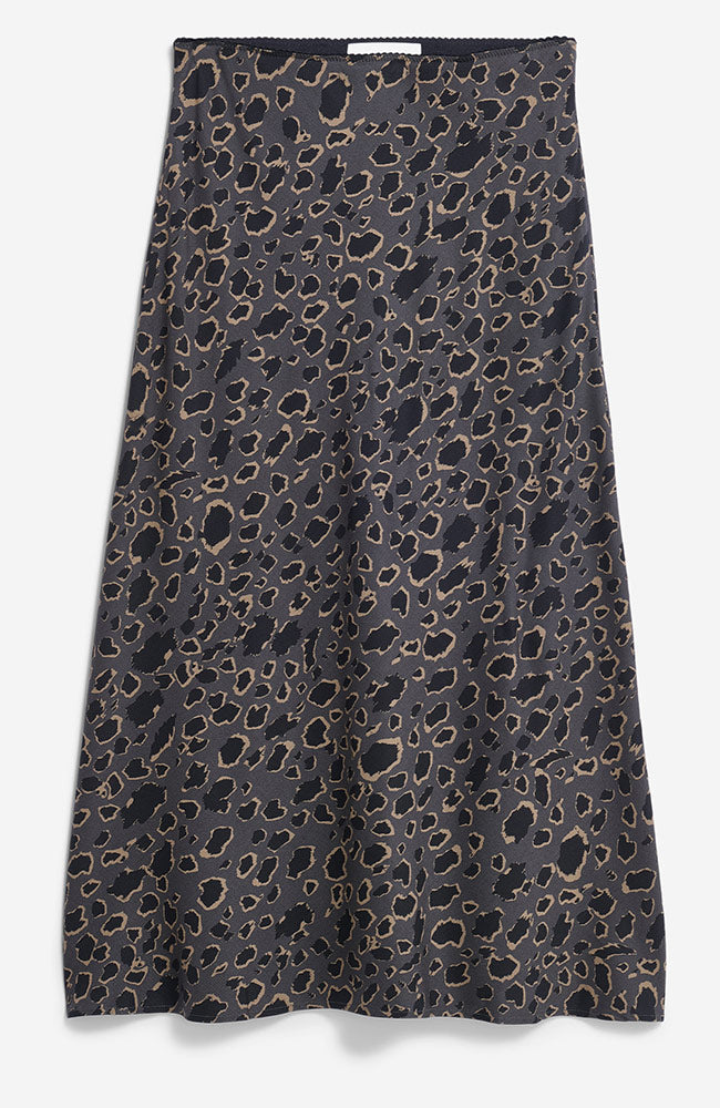 ARMEDANGELS Lenovaa skirt leopard print black Ecovero women's | Sophie Stone