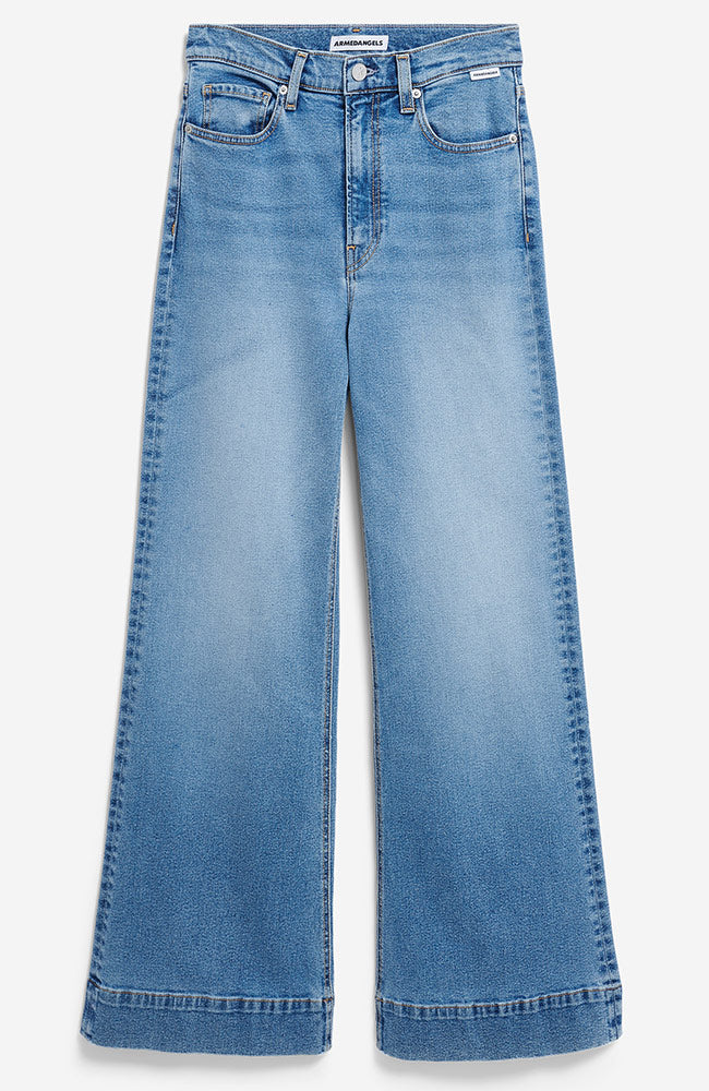 ARMEDANGELS Murliaa lighten wide leg jeans gerecycled cotton dames | Sophie Stone