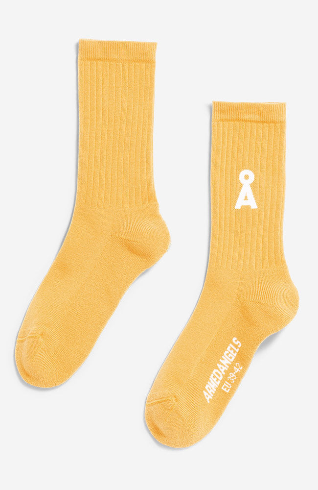 ARMEDANGELS Saamus sportsokken sunflower bio katoen uniseks | Sophie Stone
