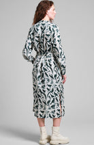 Dedicated Falsterbo dress birds green Tencel | Sophie Stone