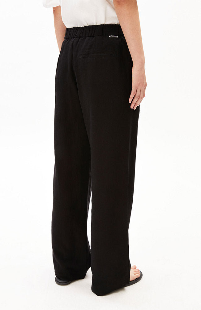 ARMEDANGELS Leinenhose mit geradem Bein in Schwarz für Damen | Sophie Stone