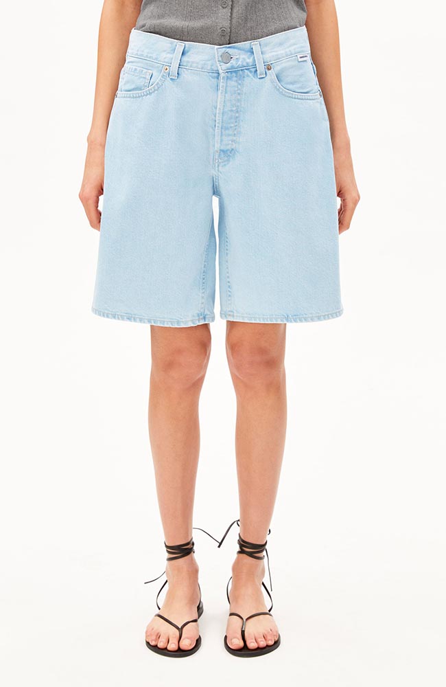 ARMEDANGELS Thalinaa Denim Shorts, Barrea Cotton, Women's | Sophie Stone