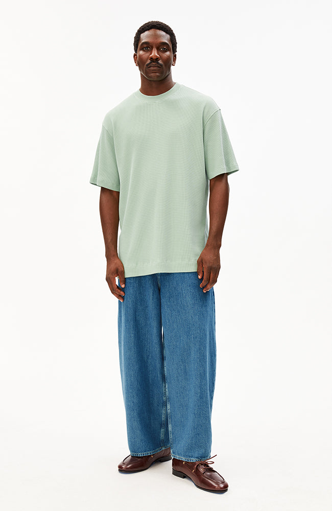 ARMEDANGELS Maarkos Waffle T-Shirt, Organic Cotton, Men's | Sophie Stone