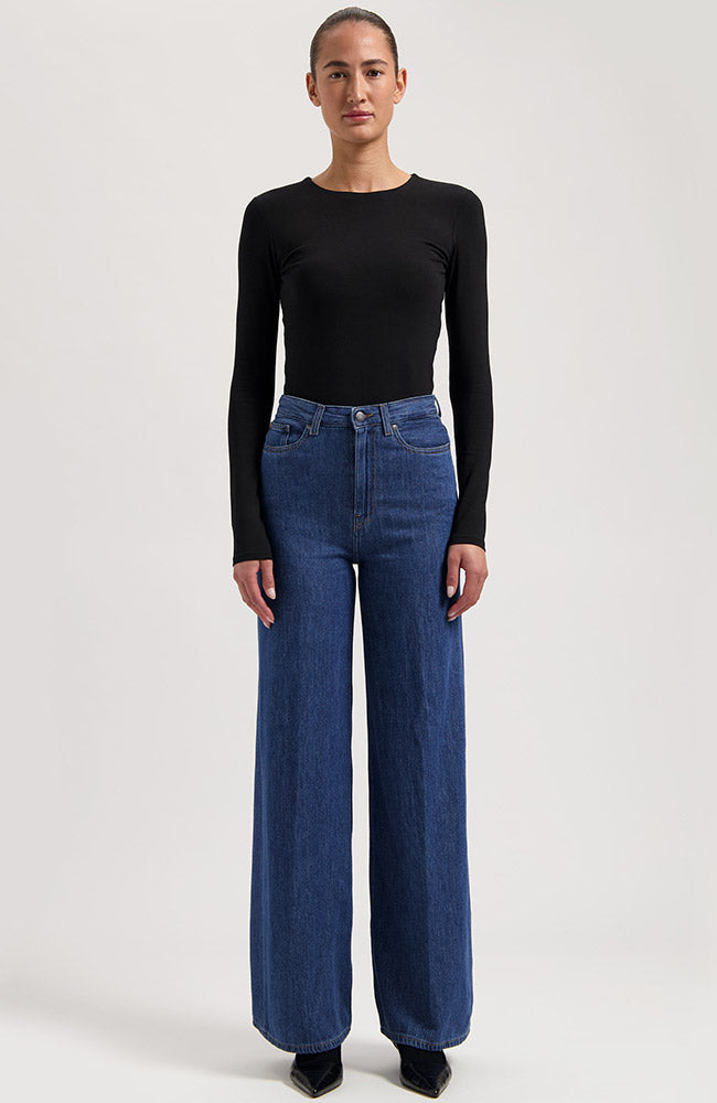 MUD jeans Sara High Loose Stone Indigo by cotton ladies | Sophie Stone