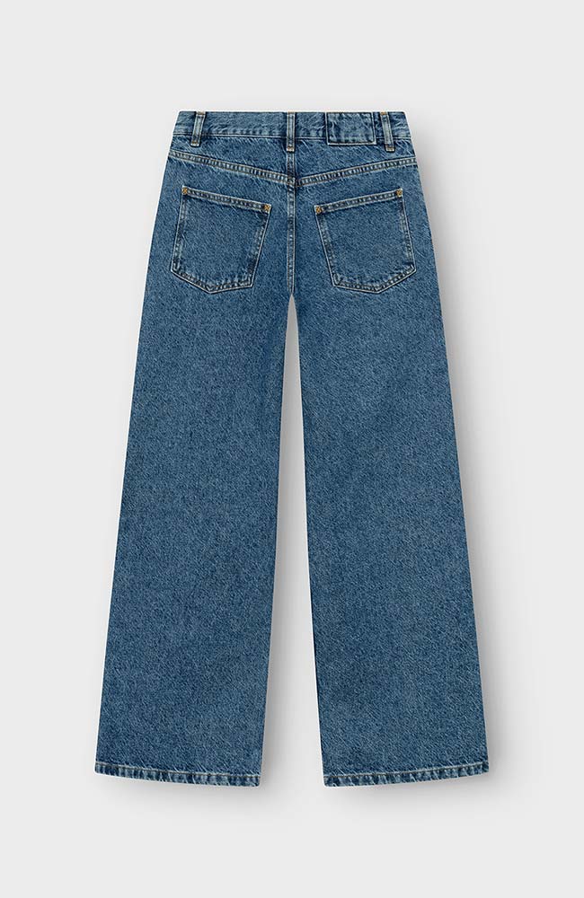Dedicated Berlin flared jeans mid blue in recycled cotton | Sophie Stone