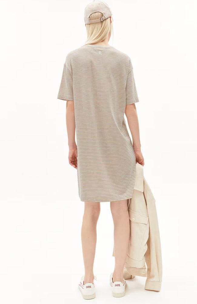 ARMEDANGELS Chaara lovely stripes sand organic cotton ladies | Sophie Stone
