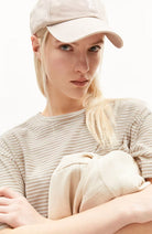 ARMEDANGELS Chaara lovely stripes beige organic cotton ladies | Sophie Stone