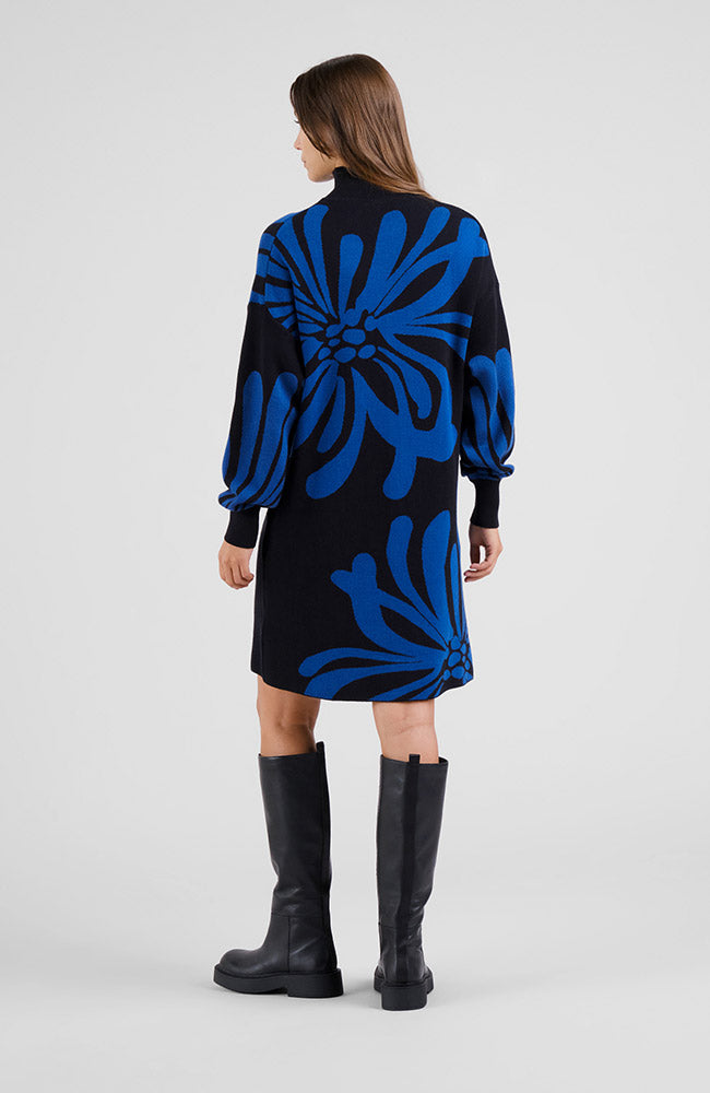 Dedicated Nikkala Big Flower jurk biologisch katoen vrouw | Sophie Stone