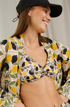 Dedicated Gullhoma lemons bikini top made of recycled polyester ladies