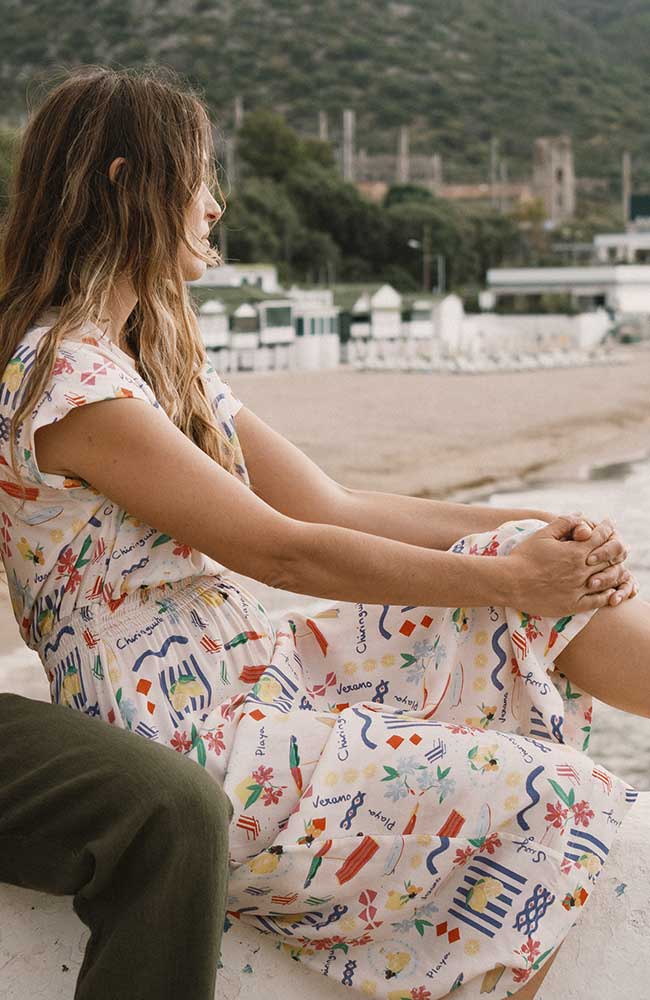 TWOTHIRDS Biodola Kleid aus ECOVERO für Damen | Sophie Stone