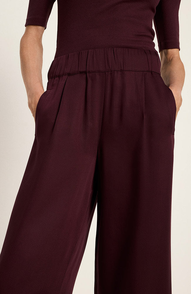 Lanius wide leg pants red by TENCEL for women | Sophie Stone