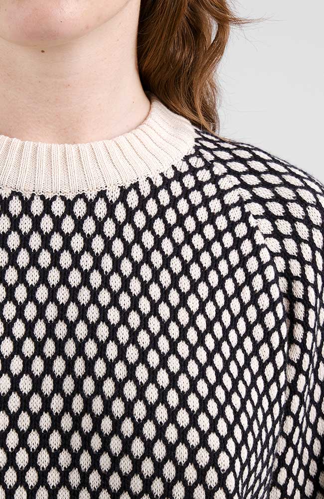 Dedicated Husie Pullover Bubble Knit Bio-Baumwolle Damen | Sophie Stone