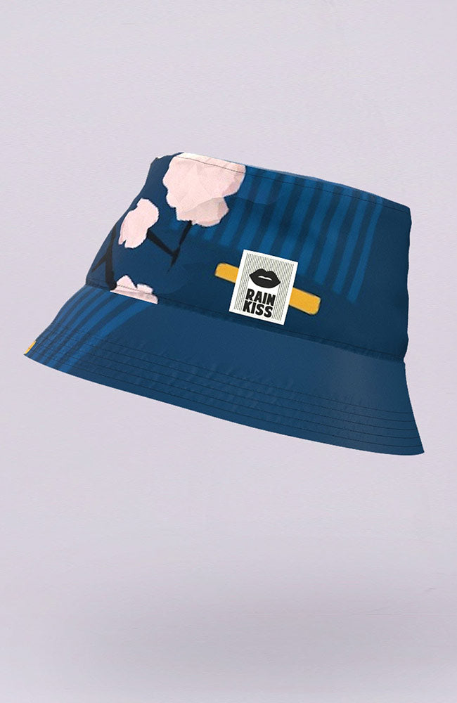 Rainkiss Bucket Hat Japanese Blossom made from recycled PET | Sophie Stone