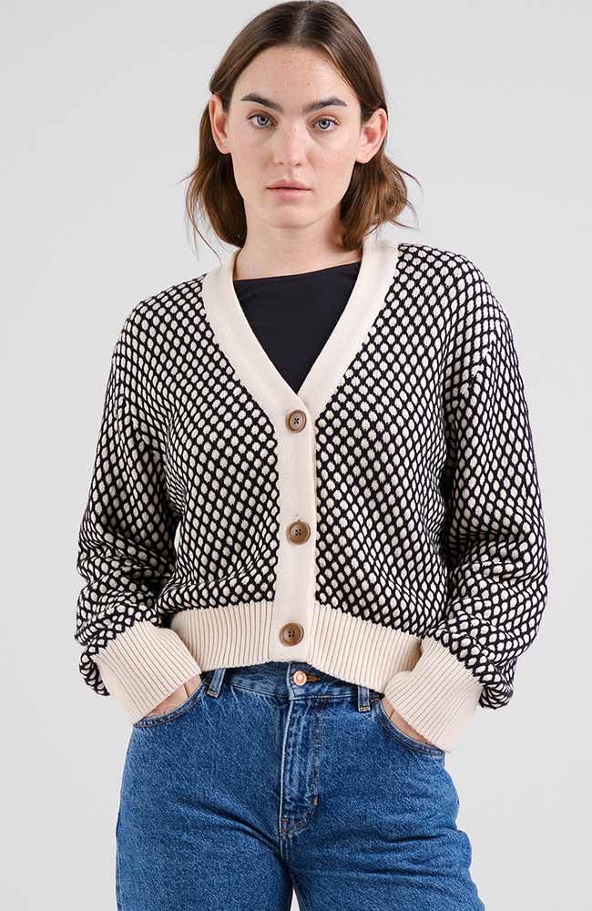 Dedicated Kanan Strickjacke Bubble Knit Bio-Baumwolle Damen | Sophie Stone