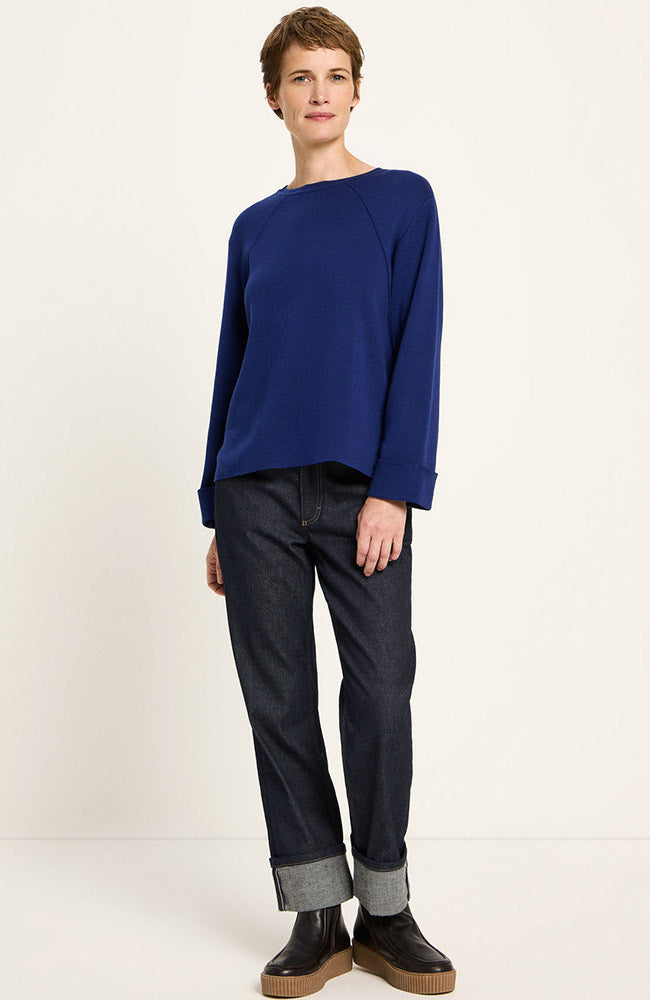 Lanius Pullover blau Bio-Baumwolle für | Sophie Stone
