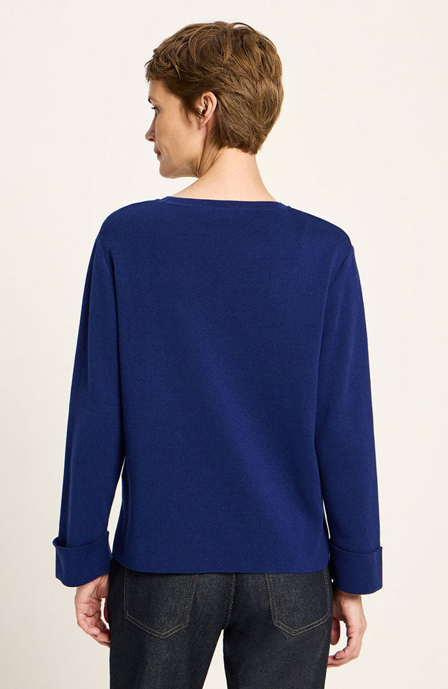 Lanius Pullover blau Bio-Baumwolle für Frauen | Sophie Stone