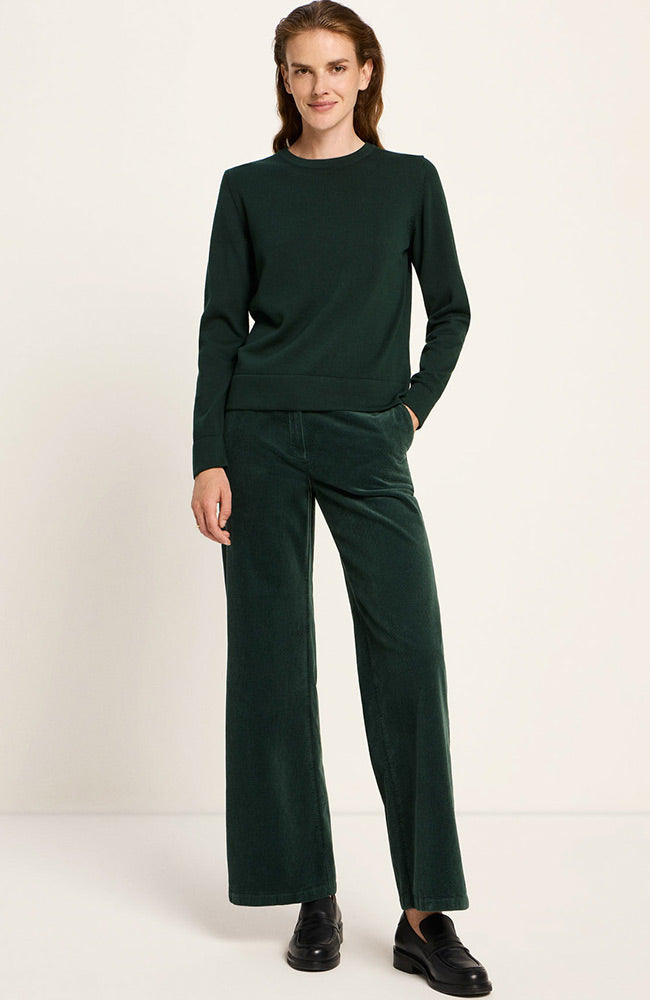 Lanius Pullover grün Bio-Baumwolle für Frauen | Sophie Stone