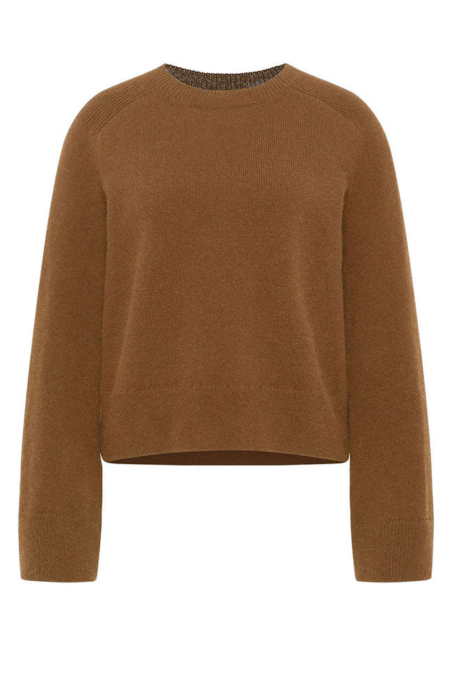 Lanius Pullover braun aus Bio-Baumwolle und Bio-Wolle für Frauen | Sophie Stone