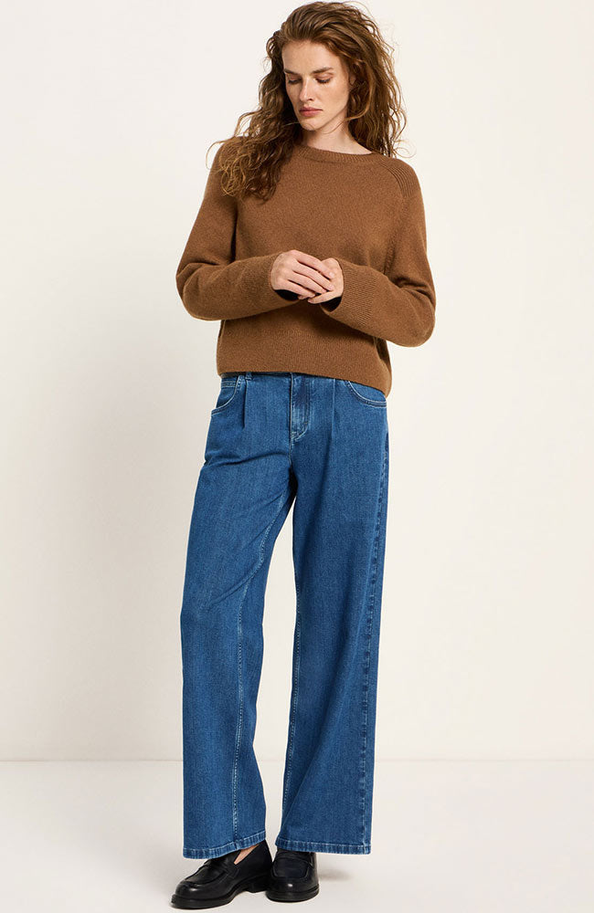 Lanius Pullover braun aus Bio-Baumwolle und Bio-Wolle für Frauen | Sophie Stone