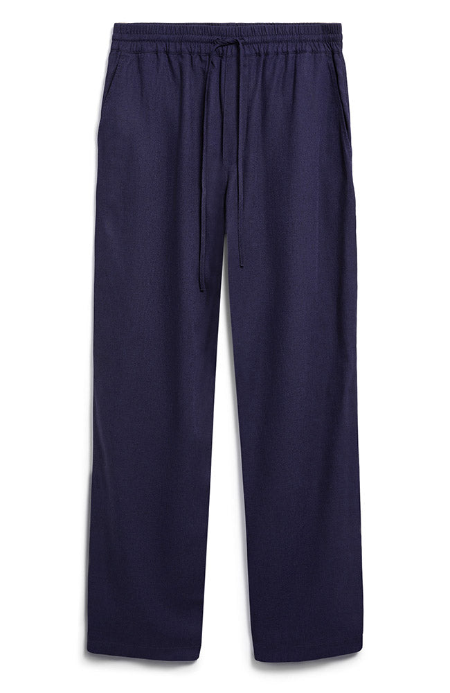 ARMEDANGELS Lukaa Linen Pants, Tinted Navy, Men's | Sophie Stone