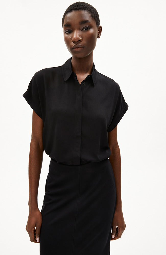 ARMEDANGELS Larisaana blouse black by Ecovero viscose ladies | Sophie Stone