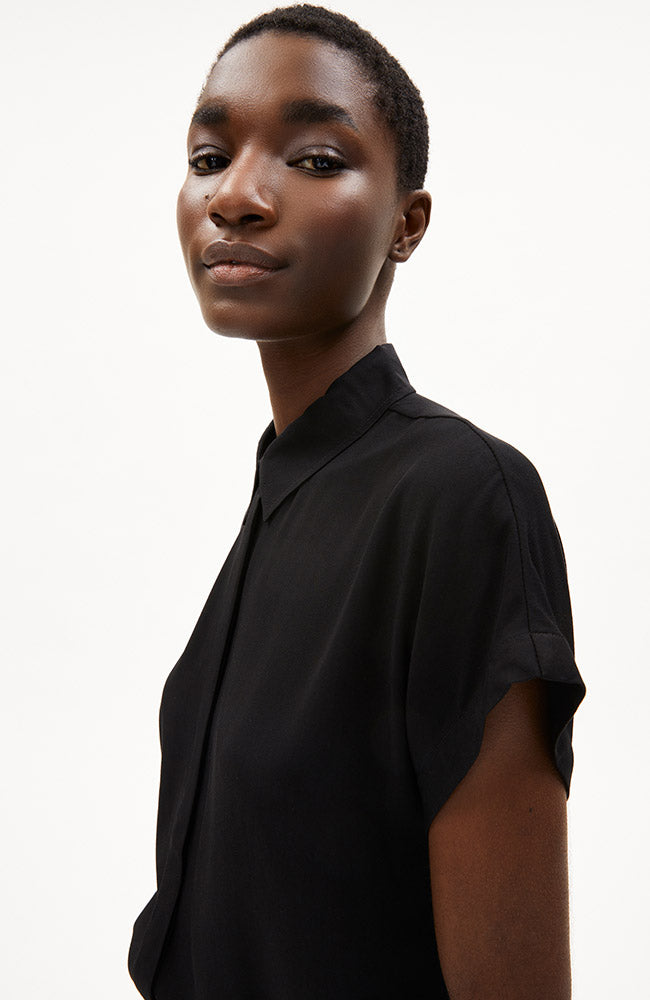 ARMEDANGELS Larisaana blouse black Ecovero | Sophie Stone