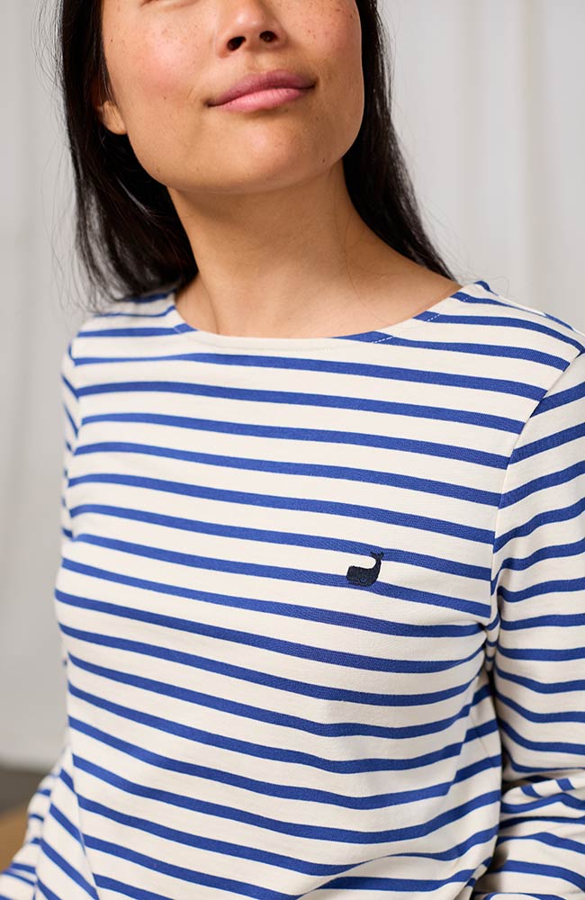 TWOTHIRDS Martinique Blue and White Organic Cotton for Women | Sophie Stone