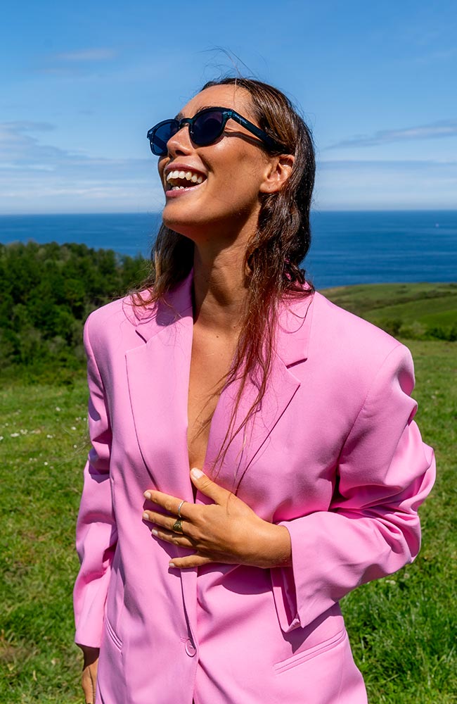 Parafina Montaña King Blue Sunglasses made from recycled PET, unisex | Sophie Stone