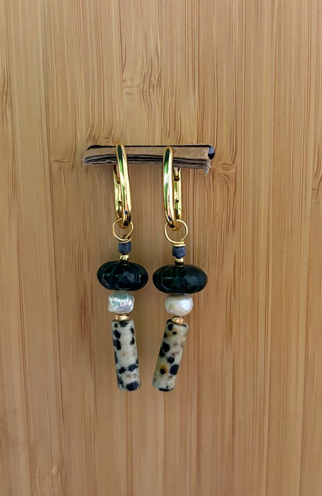 Jules Bean Ohrringe Paradiso vergoldetes Sterlingsilber | Sophie Stone