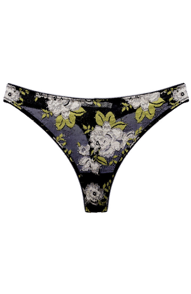 Underprotection Sophia thong black cream recycled polyamide | Sophie Stone