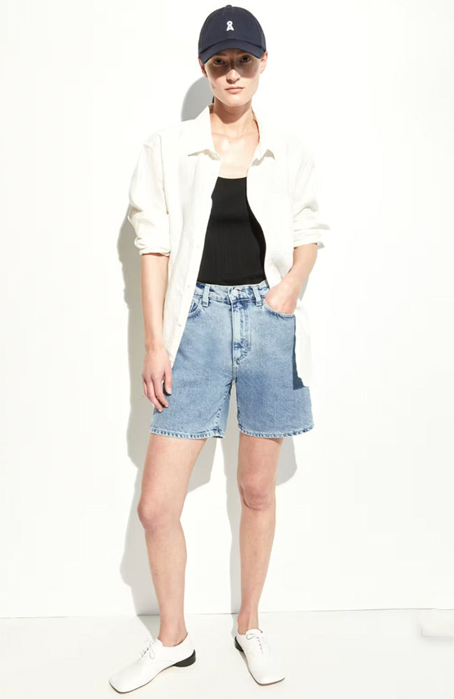 ARMEDANGELS Sheaari Denim-Shorts in Fresh Blue, Baumwolle, Damen | Sophie Stone