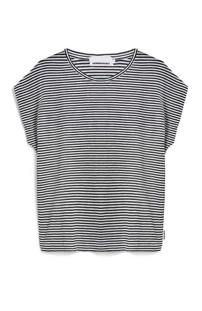 ARMEDANGELS gestreiftes T-Shirt schwarz-weiß aus Bio-Baumwolle für Damen | Sophie Stone