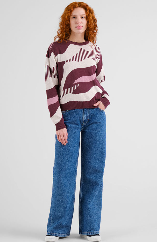 Dedicated Arendal sweater flowing abstract cotton ladies | Sophie Stone