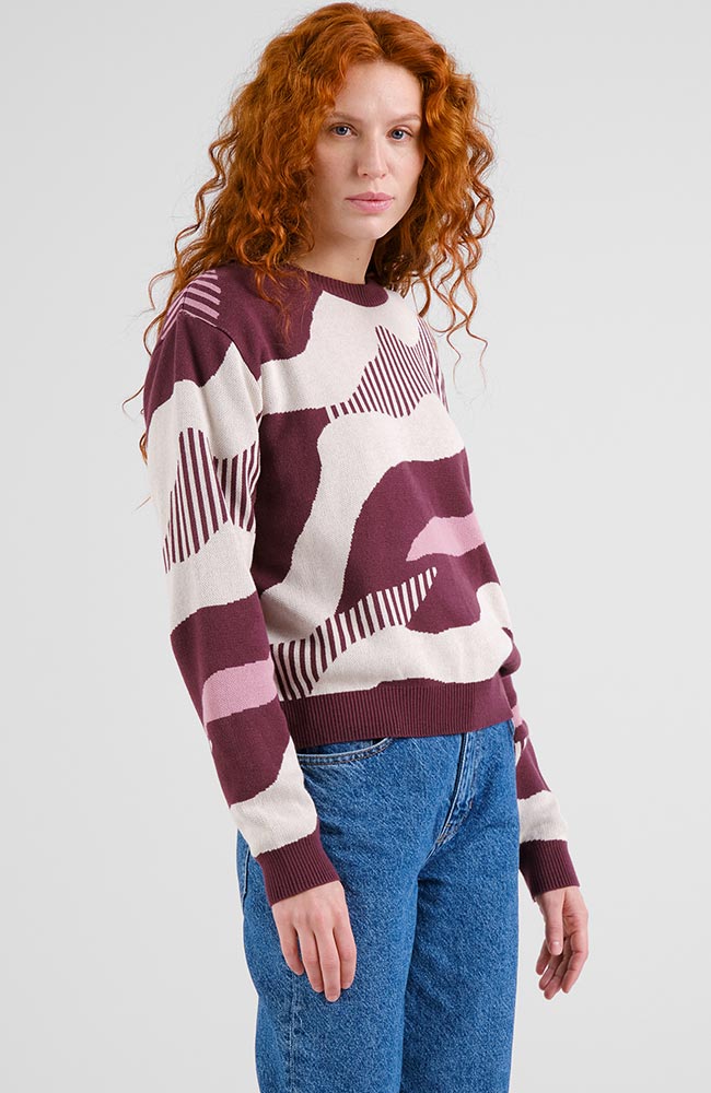 Dedicated Arendal sweater flowing abstract organic cotton ladies