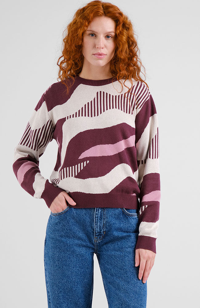 Dedicated Arendal sweater flowing abstract organic cotton ladies | Sophie Stone