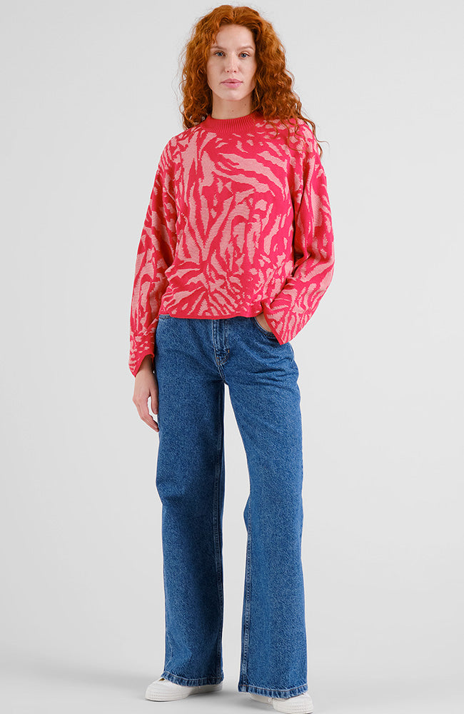 Dedicated Limhamn sweater animal red organic cotton ladies | Sophie Stone