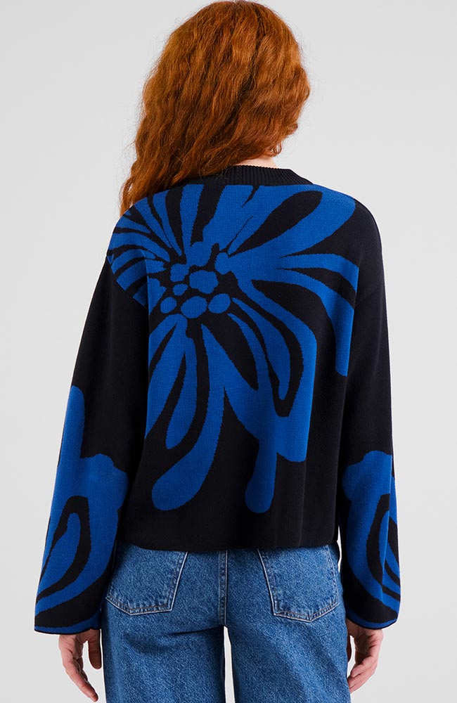 Dedicated Limhamn sweater big flower organic cotton ladies | Sophie Stone