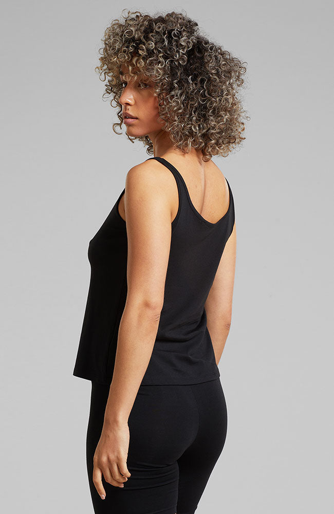 Dedicated Tuna tank top black Tencel & organic cotton | Sophie Stone