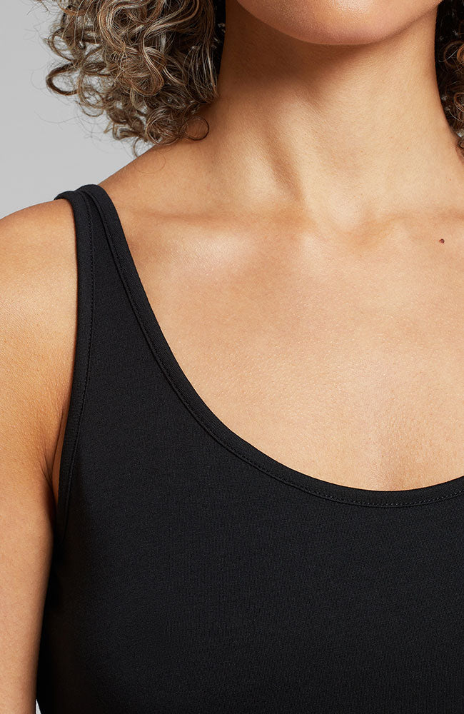 Dedicated Tuna tank top black Tencel organic cotton ladies | Sophie Stone