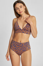 Dedicated Bikini Top Alva leopard rhycled polyester woman | Sophie Stone