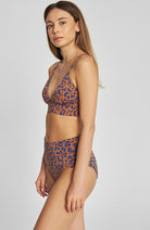 Dedicated Bikini Top Alva leopard recycled polyester | Sophie Stone