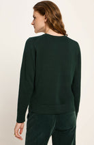Lanius Pullover grün Bio-Baumwolle für Frauen | Sophie Stone